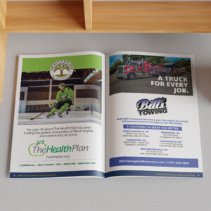 Souvenir guidebook for the 2025 West Virginia State High School Hockey Tournament.