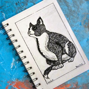 A lot of other artists were drawing boxes or people carrying lots of oversized things. I didn't want to be one of them, so I went another direction: my neighbor's fat tuxedo cat. Inktober 2020 - Day 3: Bulky. A lot of other artists were drawing boxes or people carrying lots of oversized things. I didn't want to be one of them, so I went another direction: my neighbor's fat tuxedo cat.