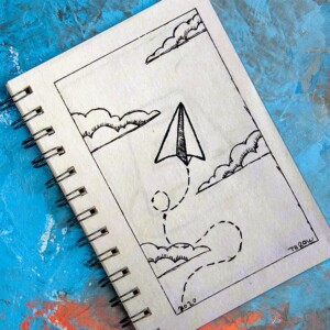 In a prompt like this, you can either represent the action or the result. I liked the concept of the latter. Why would someone throw something, what would they throw, and what would it convey. Paper airplanes, when we throw them, have an intent: a straight line from here to there, but rarely does a paper airplane actually do that. Sometimes it takes a violent nosedive, sometimes is floats gently through the world in it's own path and lands softly at it's destination. It felt like the perfect metaphor. Inktober 2020 - Day 9: Throw. In a prompt like this, you can either represent the action or the result. I liked the concept of the latter. Why would someone throw something, what would they throw, and what would it convey. Paper airplanes, when we throw them, have an intent: a straight line from here to there, but rarely does a paper airplane actually do that. Sometimes it takes a violent nosedive, sometimes is floats gently through the world in it's own path and lands softly at it's destination. It felt like the perfect metaphor.