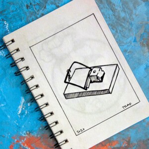 Simple mouse trap. Inktober 2020 - Day 18: Trap. Simple mouse trap.