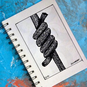 I used to rock climb and this double fisherman's knot we used when retrieving ropes or other gear racking purposes. In illustration, it's just a clean pattern and design that felt perfect for illustrating connection. Inktober 2021 -Day 26: Connect. I used to rock climb and this double fisherman's knot we used when retrieving ropes or other gear racking purposes. In illustration, it's just a clean pattern and design that felt perfect for illustrating connection.