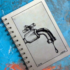 A leak could be a lot of things. It can be big or small like the simple drip of a faucet. Inktober 2021 -Day 23: Leak. A leak could be a lot of things. It can be big or small like the simple drip of a faucet.