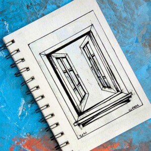 Open window. Inktober 2021 -Day 22: Open. Open window.