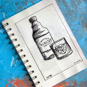 Since I did a ghost with whisp last year I thought it might be better to pivot to a different interpretation of spirits. And yes, I spelled it the Scottish way. Inktober 2021 -Day 6: Spirits. Since I did a ghost with whisp last year I thought it might be better to pivot to a different interpretation of spirits. And yes, I spelled it the Scottish way.